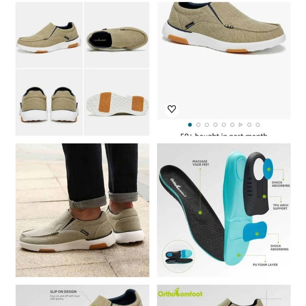 New in box orthocomfoot brand walking shoes all items marked $10 or less 10/$25